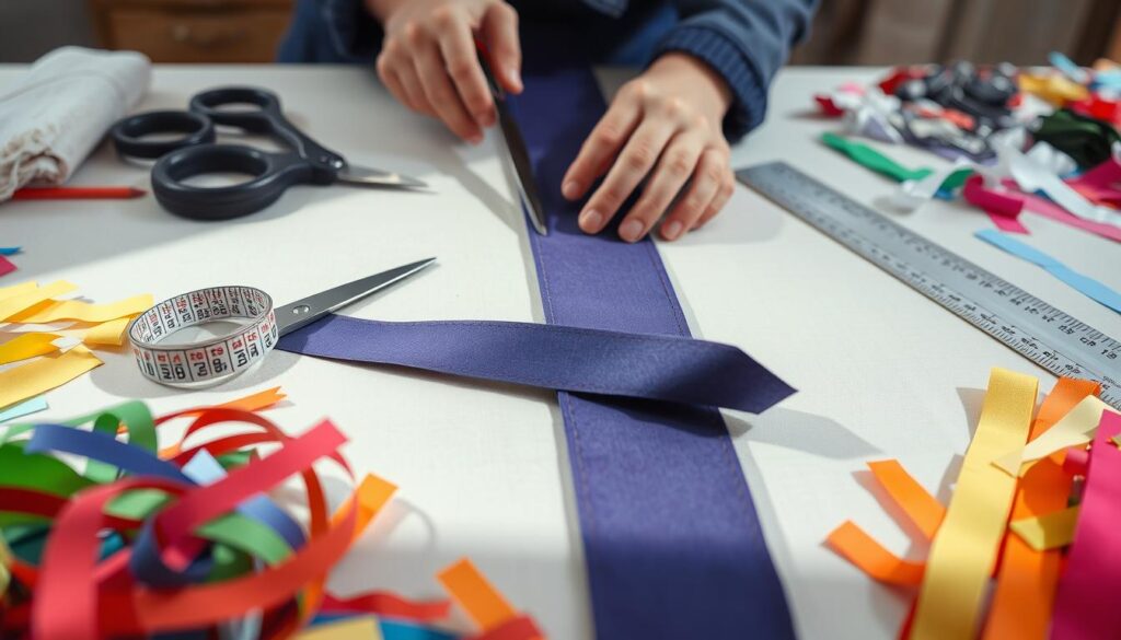 Cutting and Preparing Strap Fabric