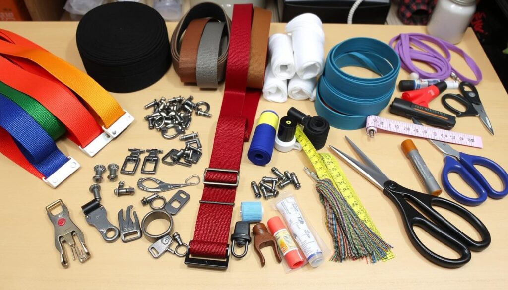 Supplies for adjustable bag straps