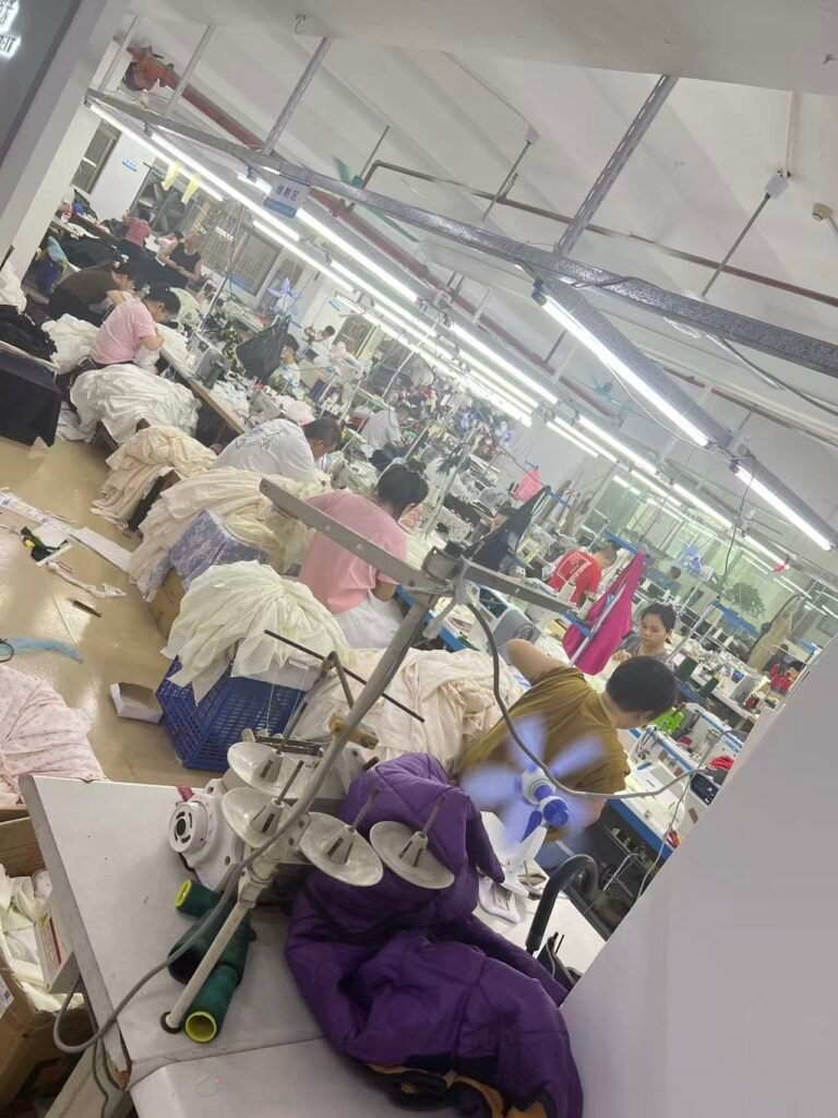 OEM clothing manufacturer in China factory production
