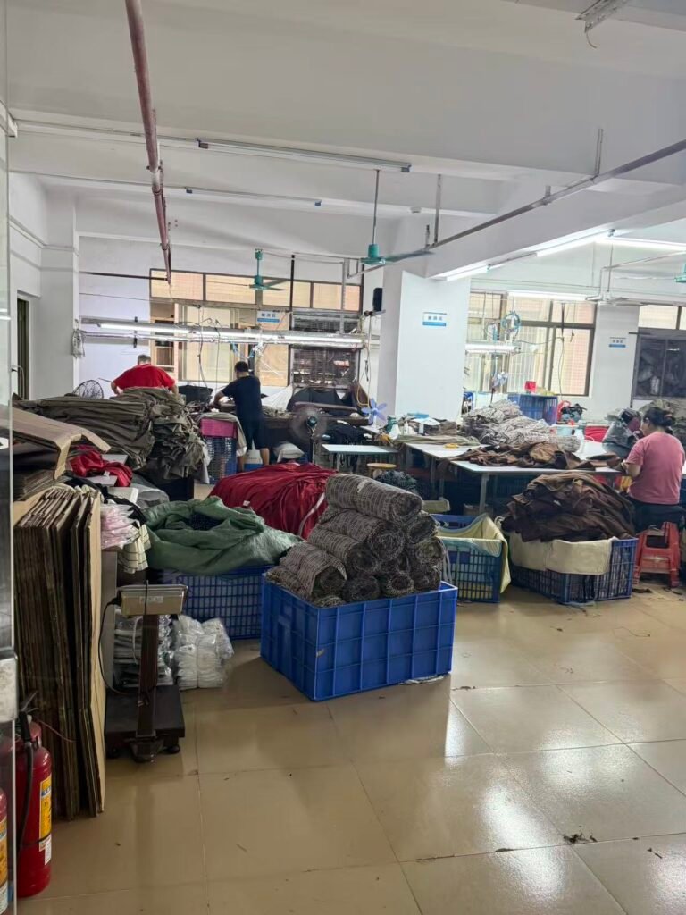 Custom garment production process in China clothing factory