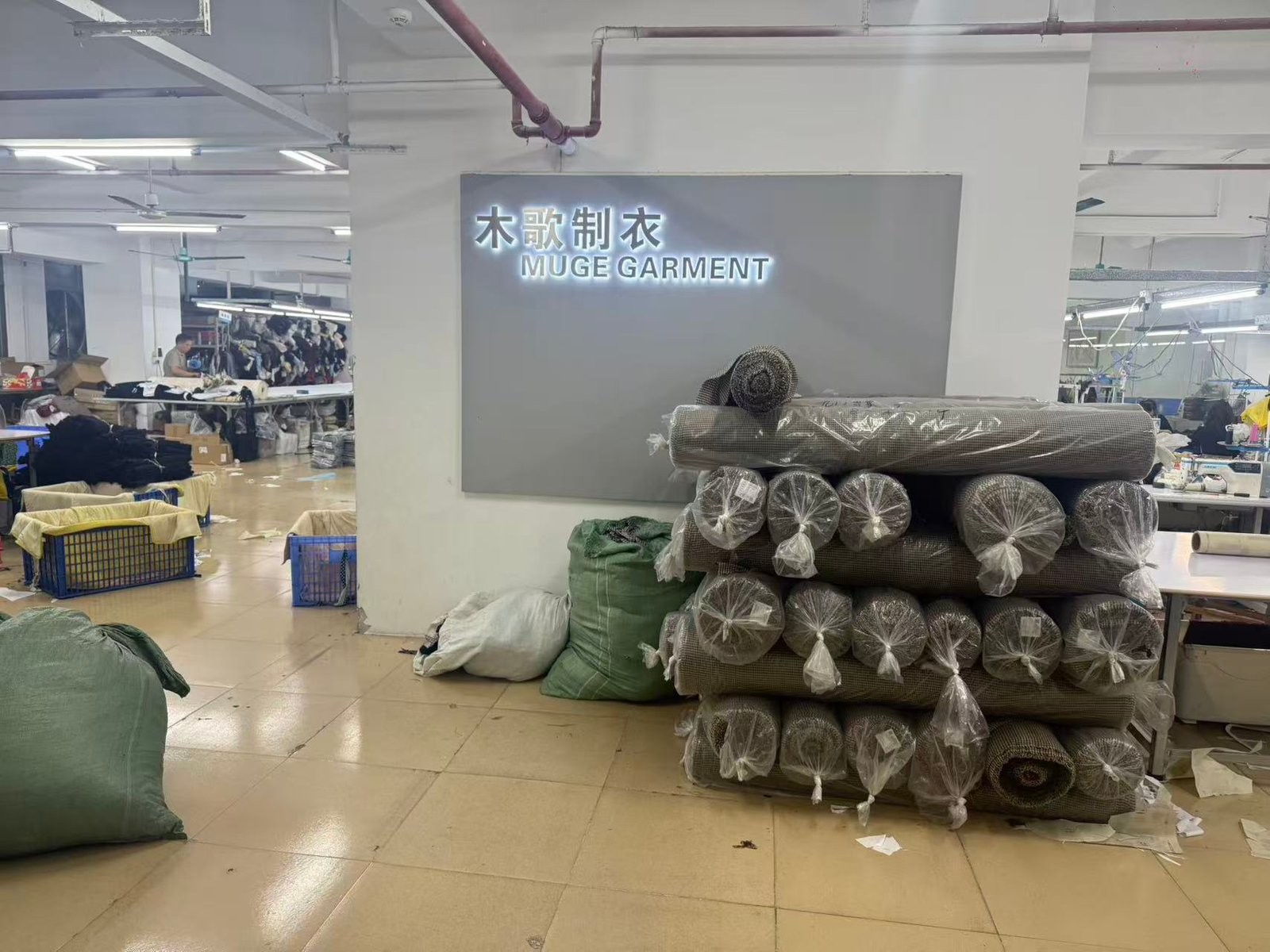 Garment factory production line